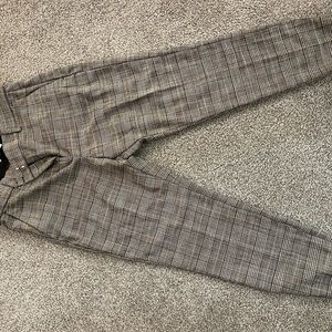 H&M plaid slacks